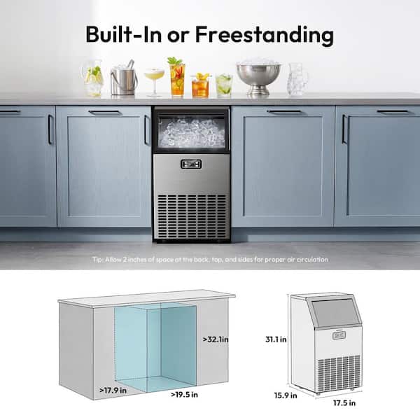 SIMZLIFE 17.5 in. 100 lbs./24 H. Freestanding/Undercounter