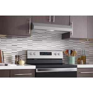 30 in. Under Cabinet Range Hood with LED Light in Stainless Steel