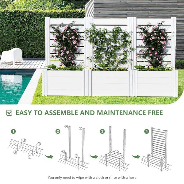PexFix 11.8 in. L x 23.6 in. W x 15.7 in. H 76 qts. White Vinyl