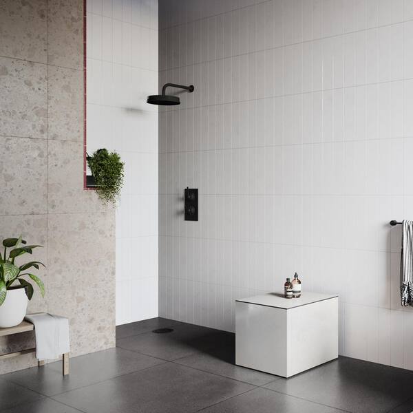 Ivy Hill Tile Colorwave White 4.43 in. x 17.62 in. Polished