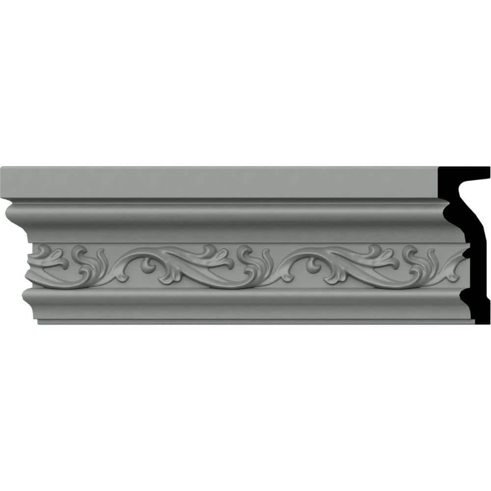 Primed Geometric Polyurethane Chair Rail Moulding Sample