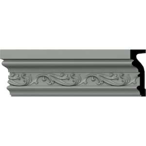 SAMPLE - 1-1/2 in. x 12 in. x 4-1/2 in. Urethane Tristan Chair Rail Moulding
