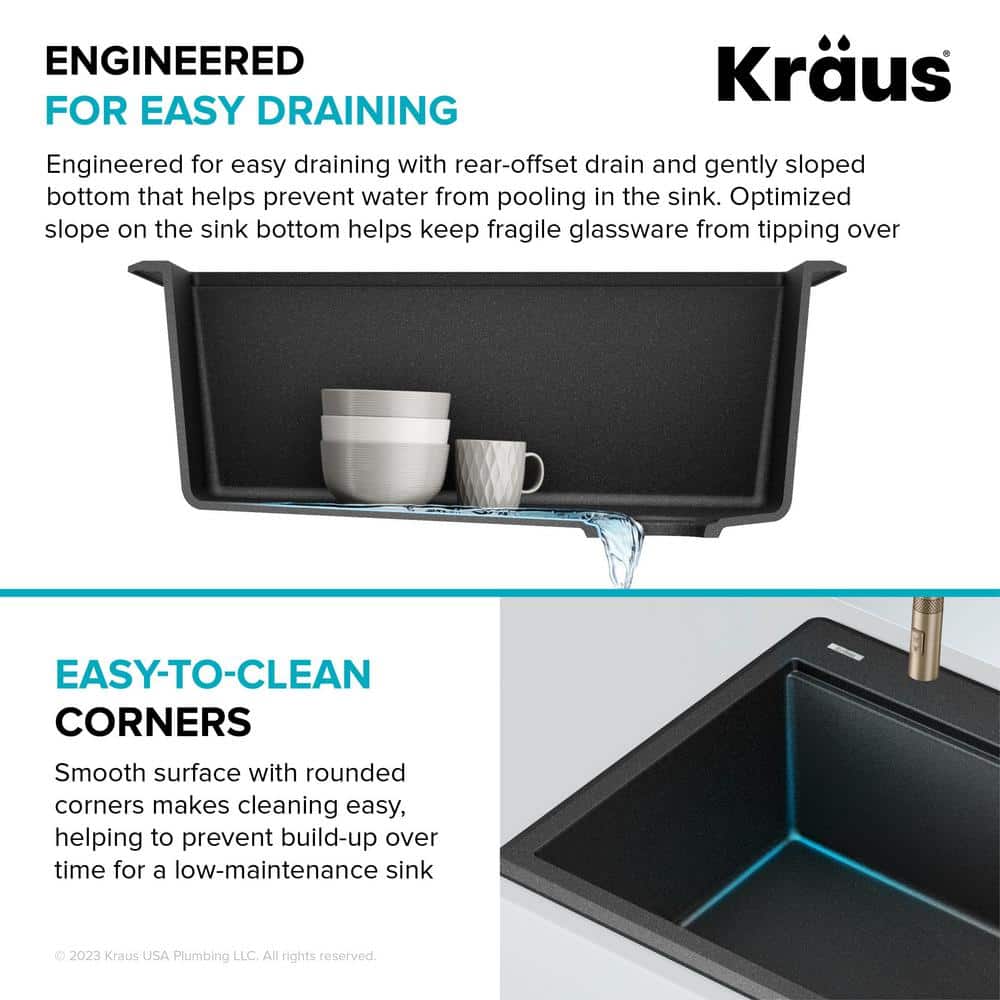 White Granite Composite Single Bowl Kitchen Sink with Accessories