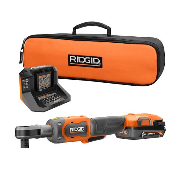 RIDGID 18V Brushless Cordless 1/2 in. Ratchet Kit with 2.0 Ah Battery and Charger