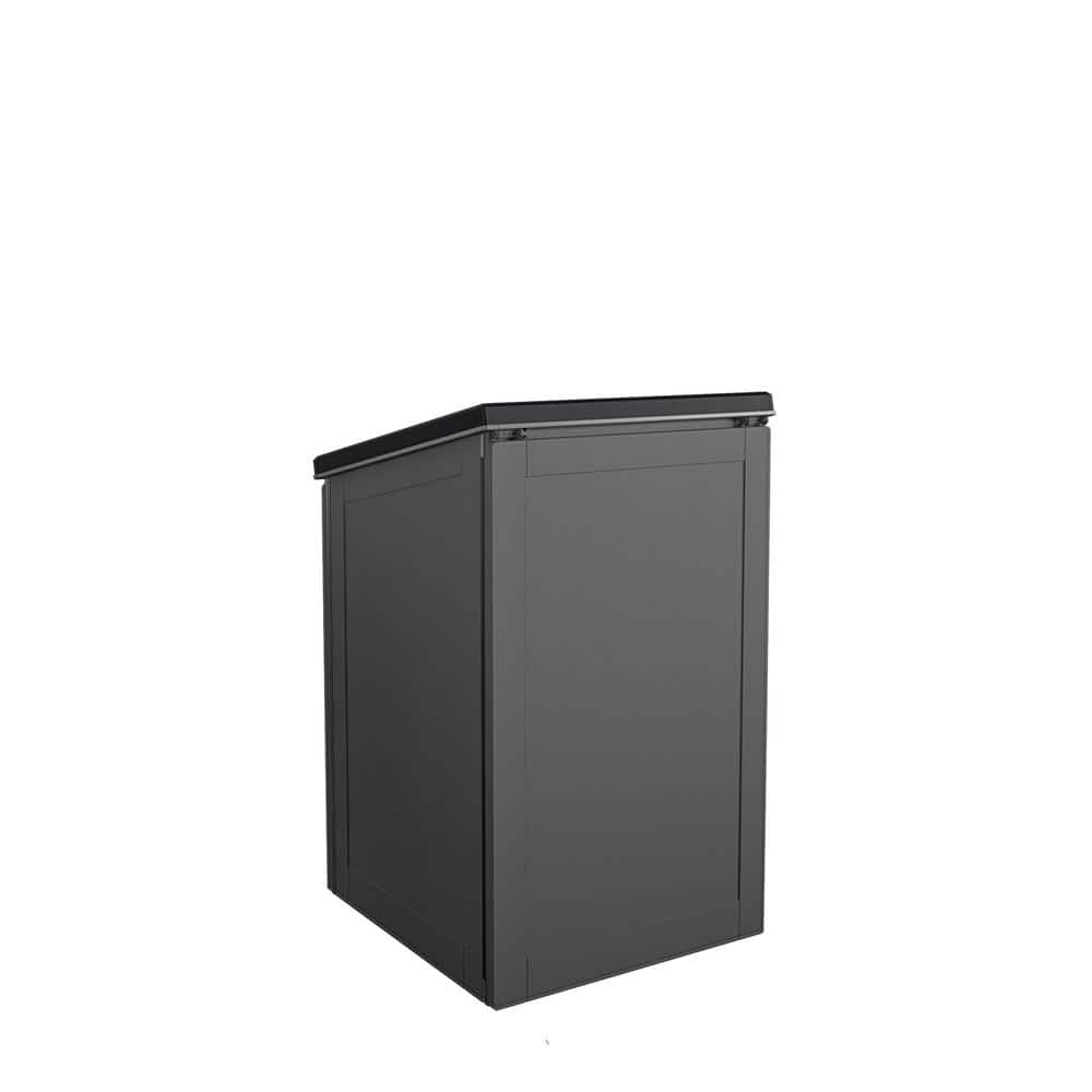 Gray and Black Lockable Outdoor Storage Deck Box
