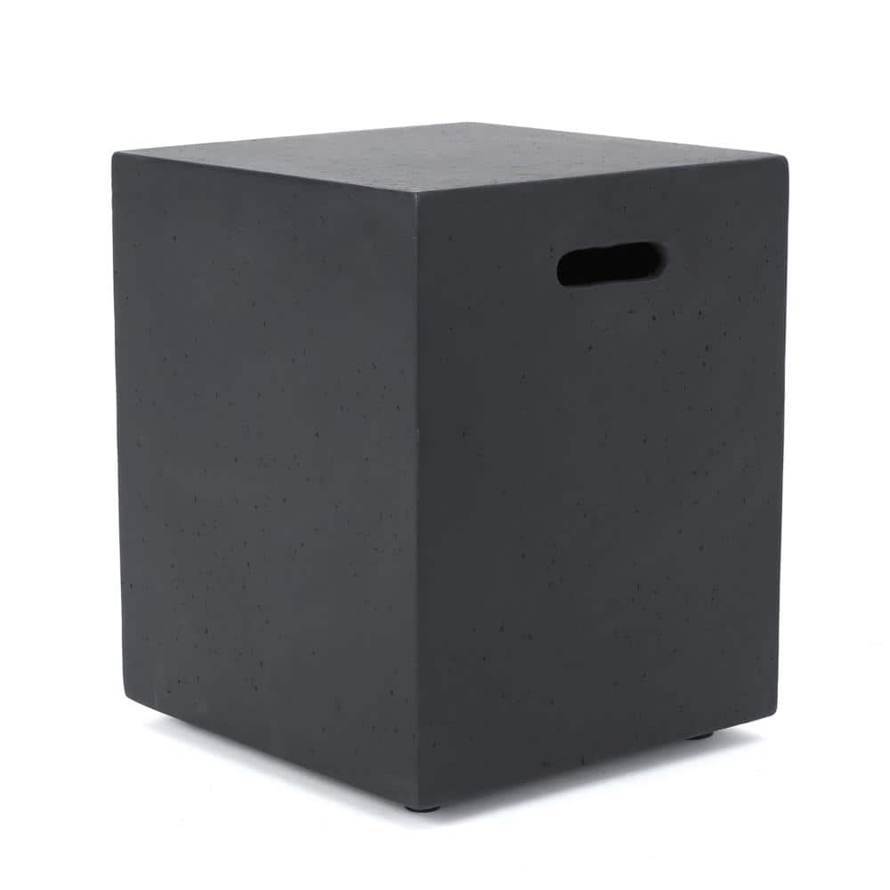 16.25 in Square Magnesium Oxide (MGO) Outdoor Side table Dark gray price history on PriceWatchPro