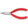 8 in. 1000-Volt Insulated Long Nose Pliers with Cutter and Chrome Plating  in Red/Yellow