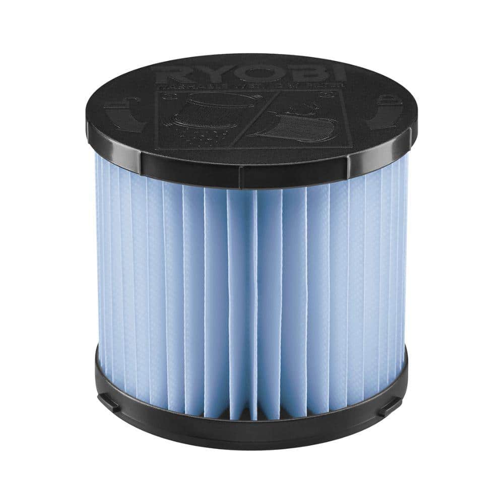 RYOBI Replacement HEPA Filter for 1 and 3 Gallon Wet/Dry Vacuums - Compatible with Models PCL733 and PCL734 A32RF08