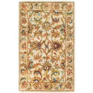 Classic Ivory 2 ft. x 4 ft. Border Area Rug