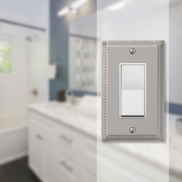 Metallic 1-Gang Decorator/Rocker Wall Plate