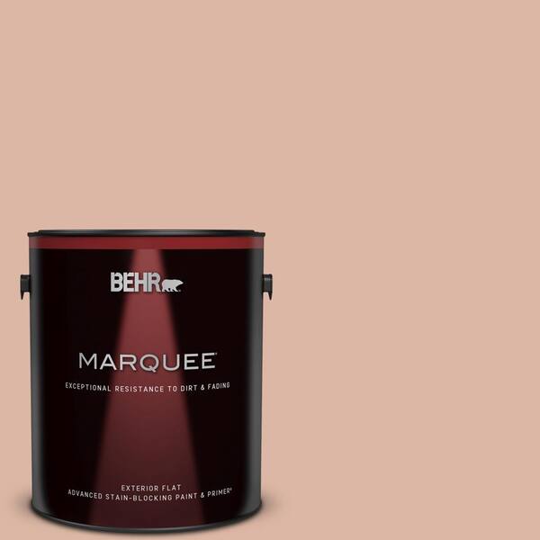 BEHR MARQUEE 1 gal. #220E-3 Melted Ice Cream Flat Exterior Paint & Primer