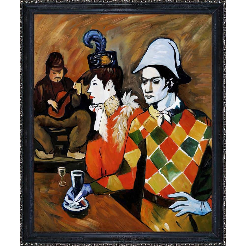 LA PASTICHE At the Lapin Agile by Pablo Picasso La Scala Framed Oil ...