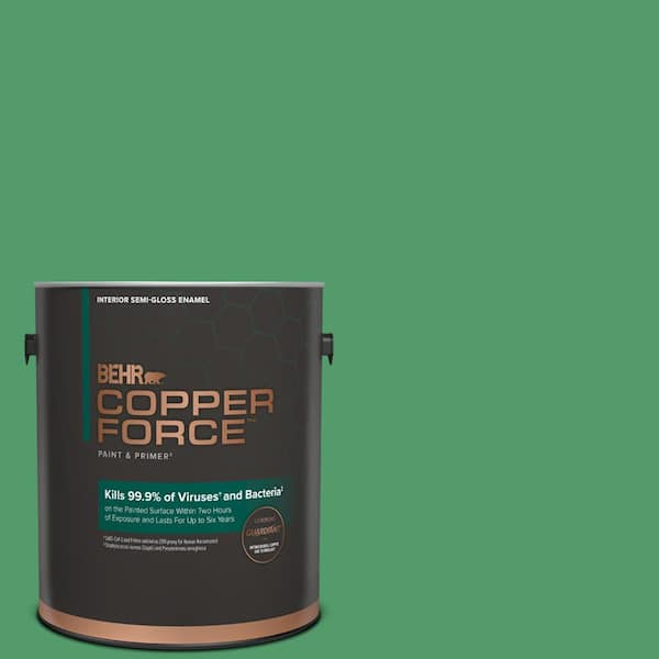 COPPER FORCE 1 gal. #P410-6 Solitary Tree Semi-Gloss Enamel Virucidal and Antibacterial Interior Paint & Primer