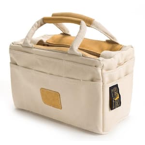 14 in. Leather Trim Canvas Tool Bag