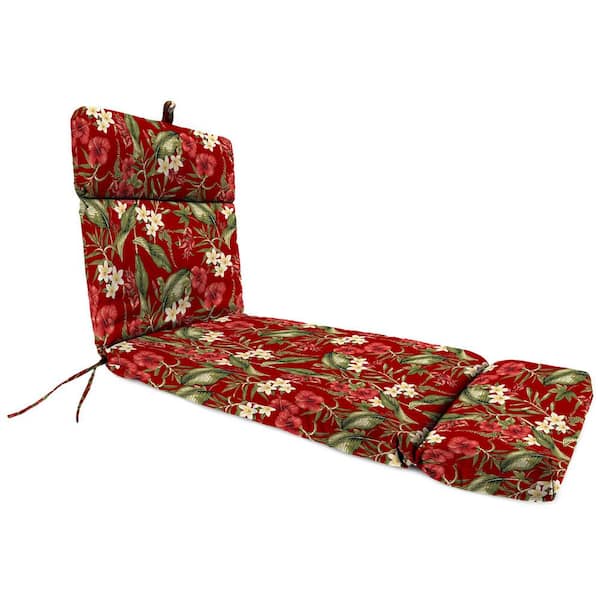 Jordan Manufacturing 72 in. L x 21 in. W x 3.5 in. T Rectangular Outdoor Chaise Lounge Cushion in Capulet Fireworks