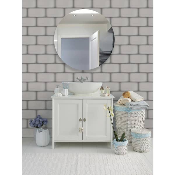 Ombre Silver 5.98 in. x 12.01 in. Glossy Subway Ceramic Wall Tile (8.0 sq. ft./Case)