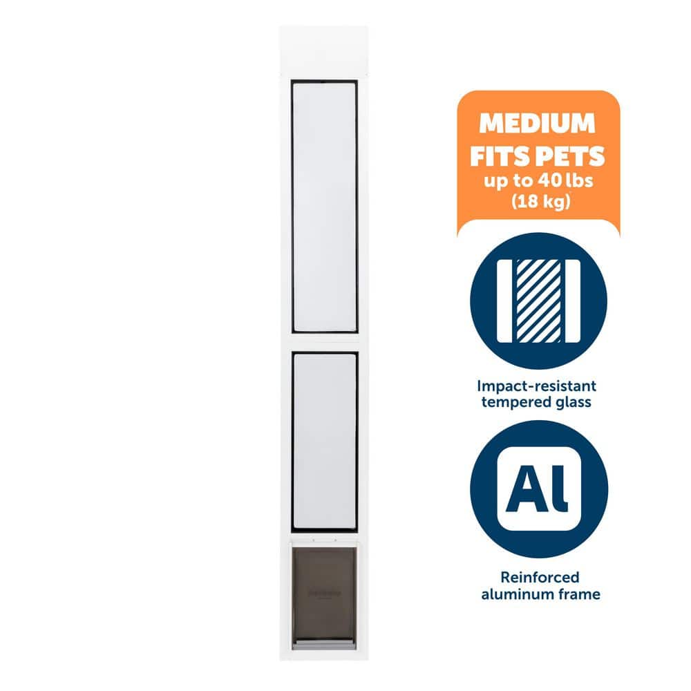 PetSafe 8.3 in x 12.3 in Extreme Weather Sliding Glass Pet Door