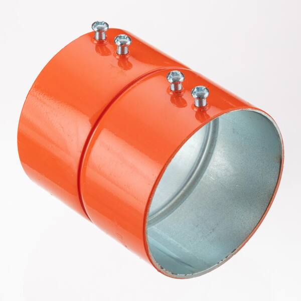 BRIDGEPORT 3-1/2 in. Color-Coded Orange EMT Couplings (6-Pack)
