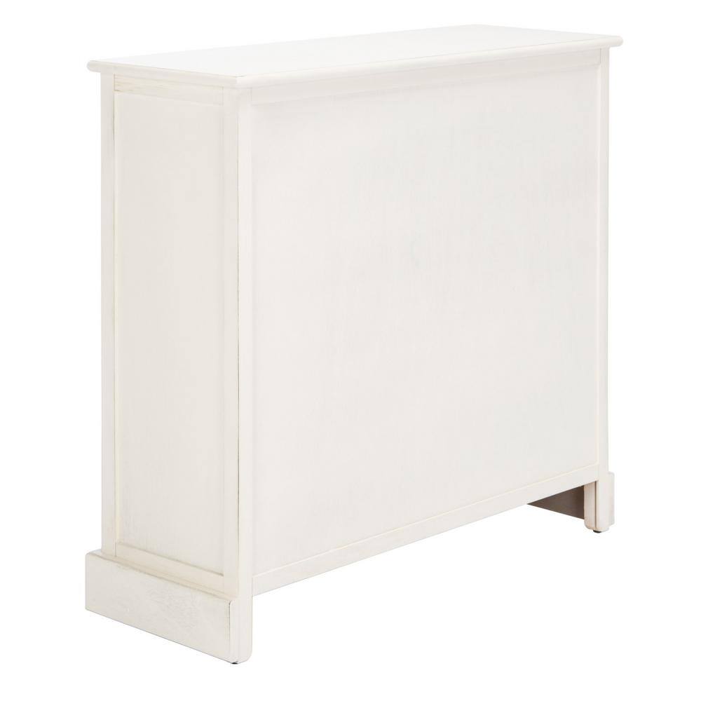 Peyton Contemporary White Wood 2-Door Storage Cabinet