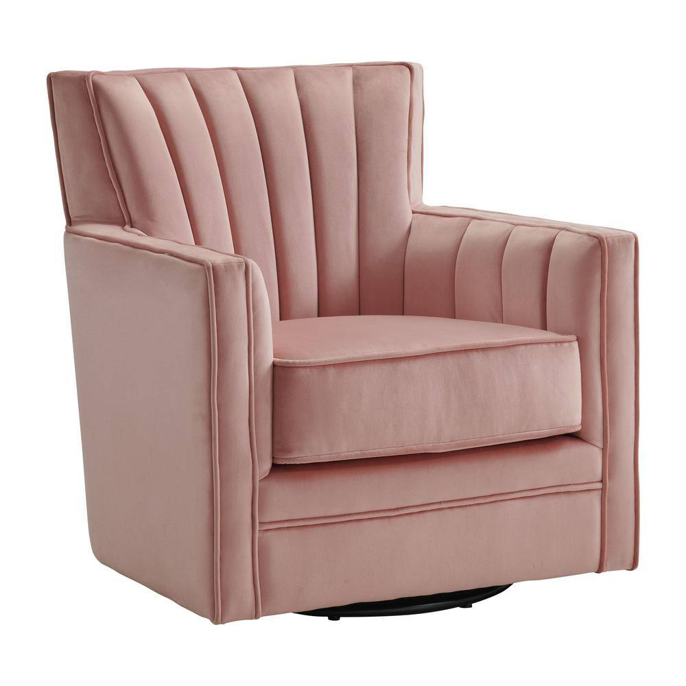 blush swivel chair