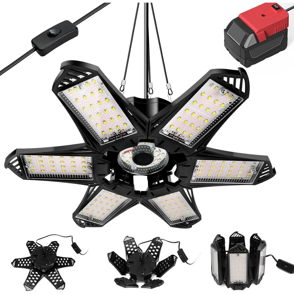 Vrbgify 68-Watt 6800 Lumens 18-Volt LED Work Light for Flood Light
