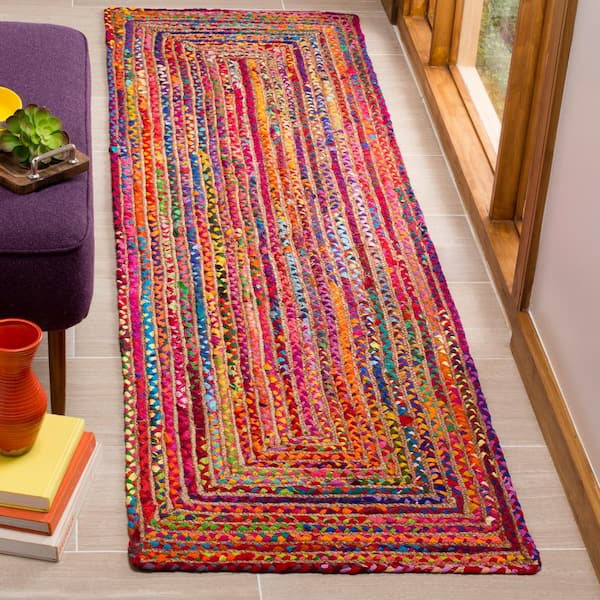 Cape Cod Red/Multi 2 ft. x 14 ft. Border Runner Rug