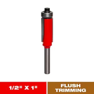 1/2 in. x 1 in. Carbide Flush Trimming Router Bit