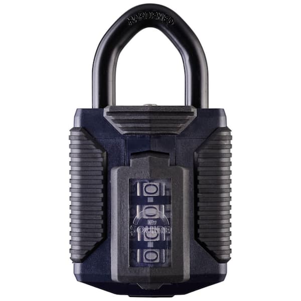 All Terrain 2.11 in. Wide Steel Combination Padlock with Weather Coated Shackle