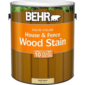 1 gal. Deep Base Solid Color House and Fence Exterior Wood Stain