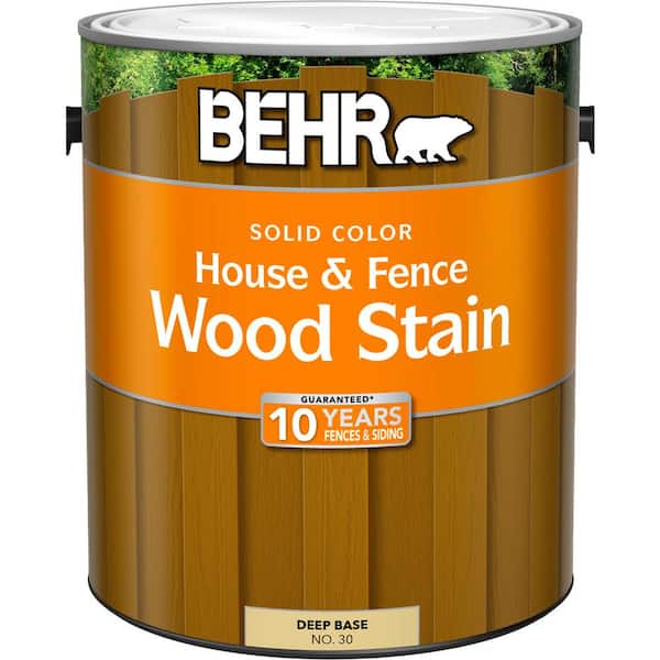 BEHR 1 gal. Deep Base Solid Color House and Fence Exterior Wood Stain