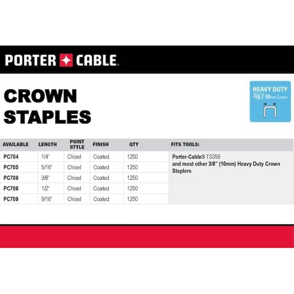 Powernail 5400 Series 3/16 in. Crown, 9/16 in. Leg, 20-ga Fine Wire Glue Collated Staples for Carpet & Upholstery, Case of 100,000