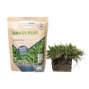 64-Count SodPods Centipede Grass Plugs/SP Power Planter/NutriPod Bundle - Natural, Affordable Lawn Improvement