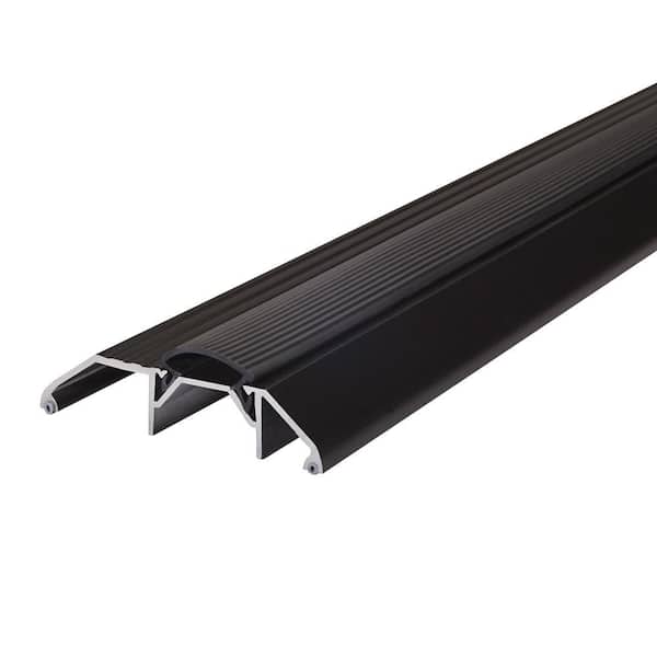 M-D Building Products 3-3/4 in. x 1-1/8 in. x 36 in. Brown Aluminum and Vinyl Heavy-Duty High-Profile Threshold