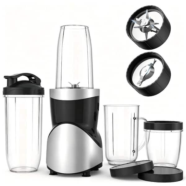 Stainless Steel and Plastic 900W Blender, 15-in-1 Multifunctional Smoothie Maker with Multiple Attachments, Set of 1