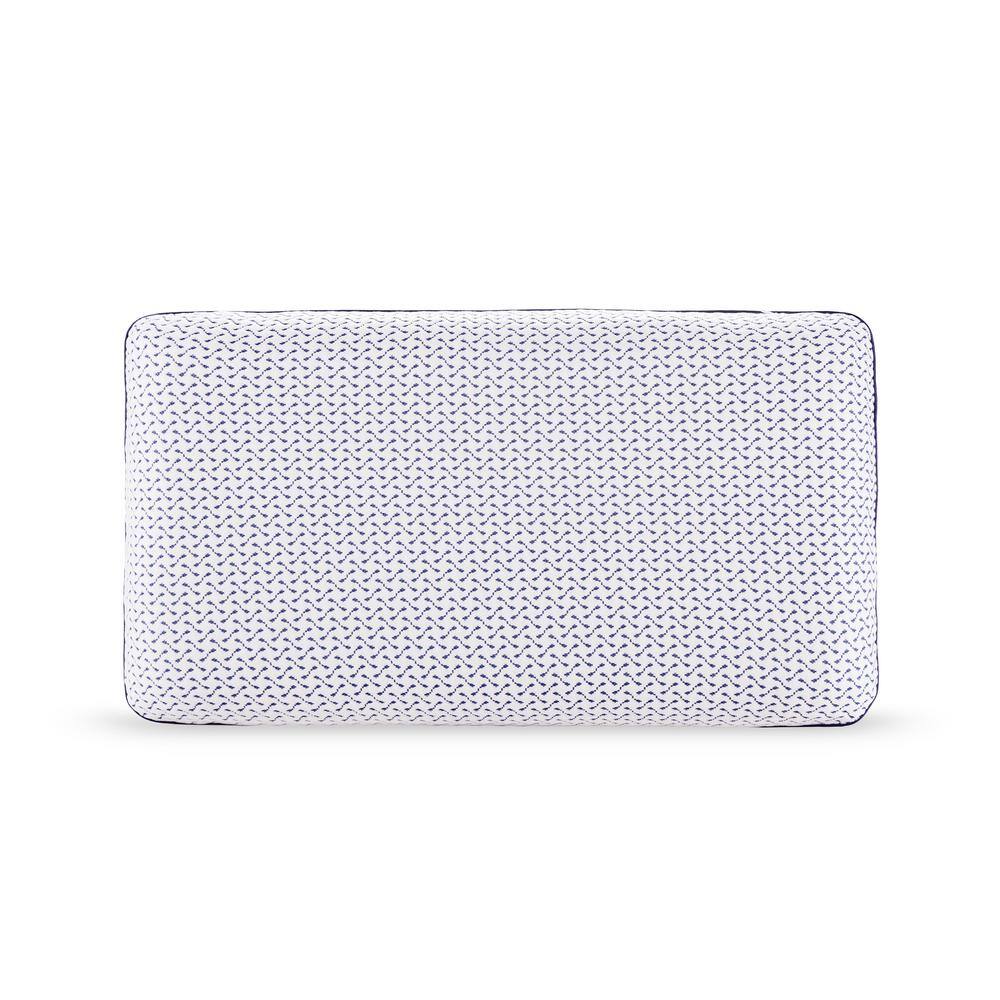 Queen White Gel Memory Foam Pillow with Soft Cover