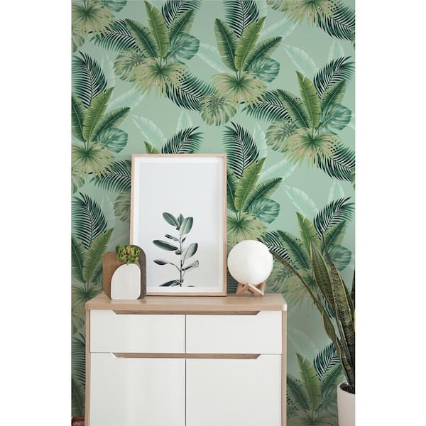 Arthouse 694800 Tropical Palm Wallpaper Green