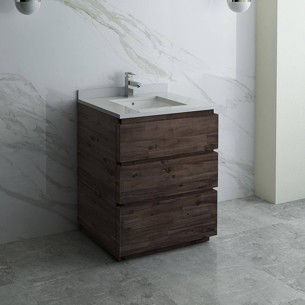 Formosa 30'' Brown Quartz Top Single Vanity
