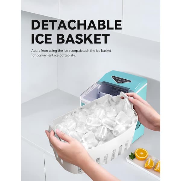 JEREMY CASS 8.7 in. 26 lb. Bullet Ice Cube Countertop