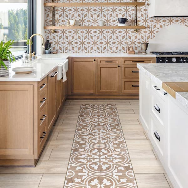 Llama Almond 8-1/2 in. x 35-1/2 in. Porcelain Floor and Wall Tile (12.78 sq. ft./Case)