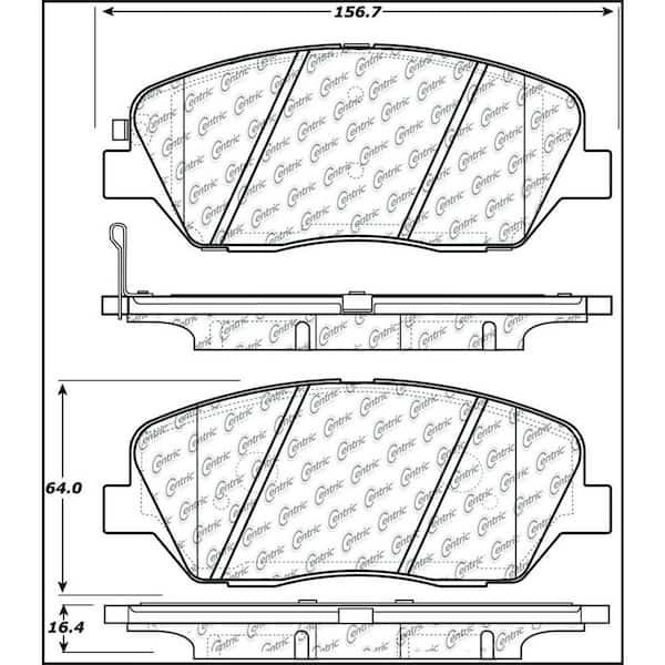 Centric Parts Disc Brake Pad Set 2009 Kia Borrego V6 V8