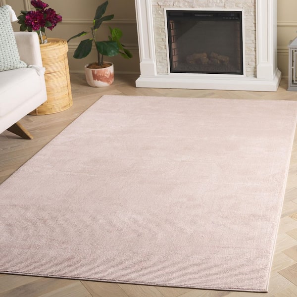 Revive Pink 9 ft. x 12 ft. Solid Area Rug