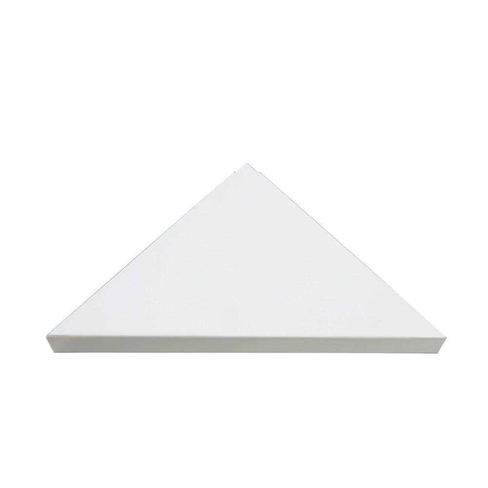 14.56 in. x 7.12 in. Vinyl Waterproof Corner Shower Shelf in Dusty Pearl price history on PriceWatchPro