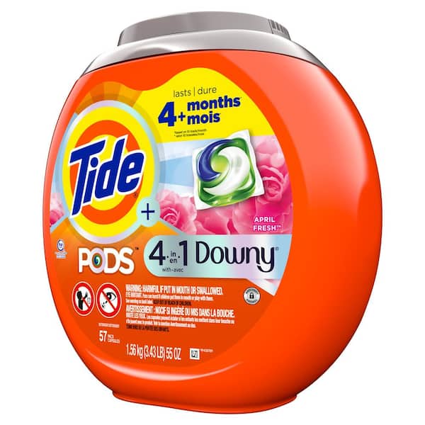 Tide 4-In-1 Downy April Fresh Scent Laundry Detergent Pods (57-Count)  (Multi-Pack 2) - Yahoo Shopping
