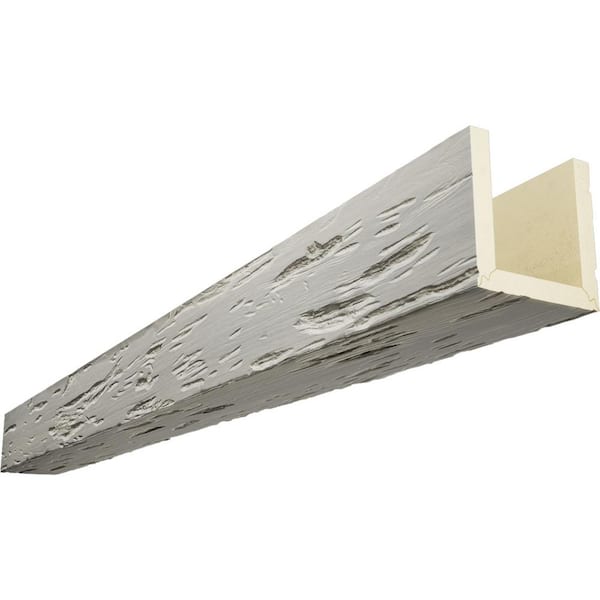 Ekena Millwork Endurathane 4 in. H x 8 in. W x 8 ft. L Pecky Cypress Cashmere Faux Wood Beam