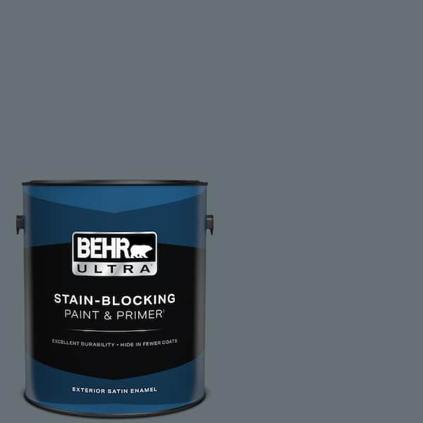 BEHR ULTRA 1 gal. #740F-5 Myth Satin Enamel Exterior Paint & Primer