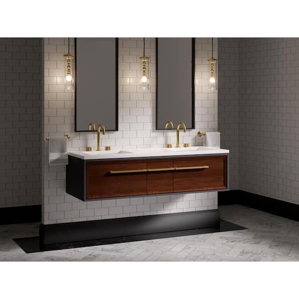 KOHLER Lodern 61 in. W x 22.4 in. D x 15.2 in. H Bathroom Vanity Cabinet without Top in Slate Grey