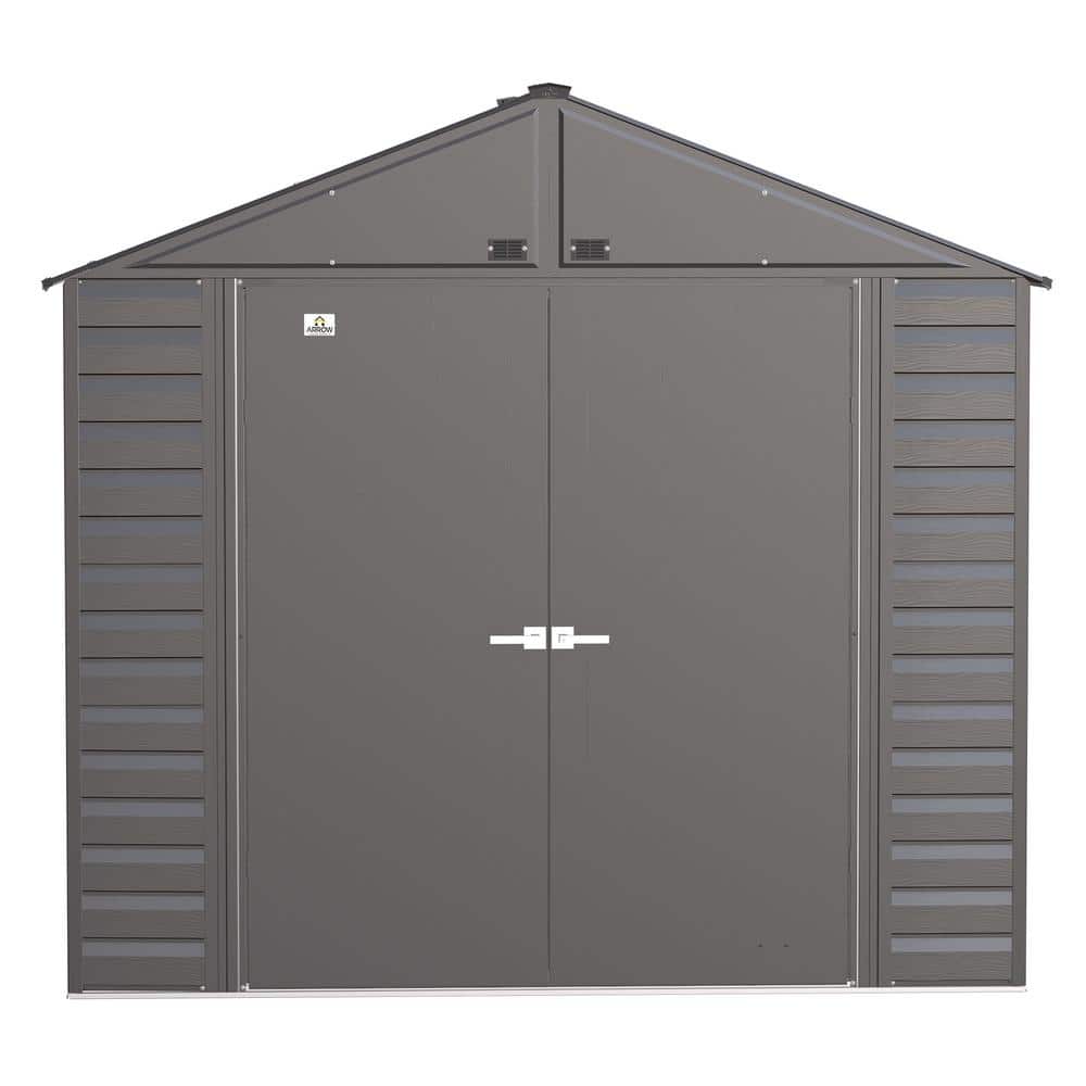 Arrow 8' x 8' Charcoal Steel Storage Shed Kit