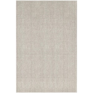 Natural Texture Ivory Mocha 4 ft. x 6 ft. All-over design Contemporary Area Rug