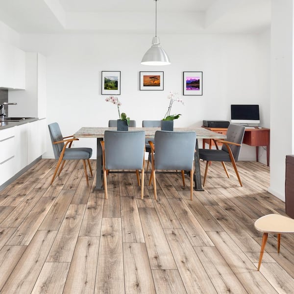 Fowler Ridge 20 MIL x 7 in. x 48 in. Waterproof Click Lock Luxury Vinyl Plank Flooring (23.8 sq. ft./ case)