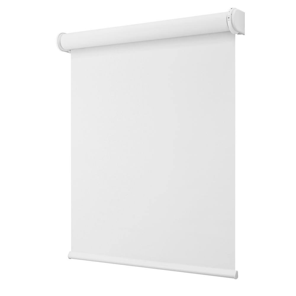 Home Decorators Collection White Blackout Polyester Fabric Cordless